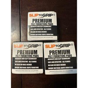 Slip to Grip Premium Felt Furniture‎ Pads - includes 3 unopened packs of 4